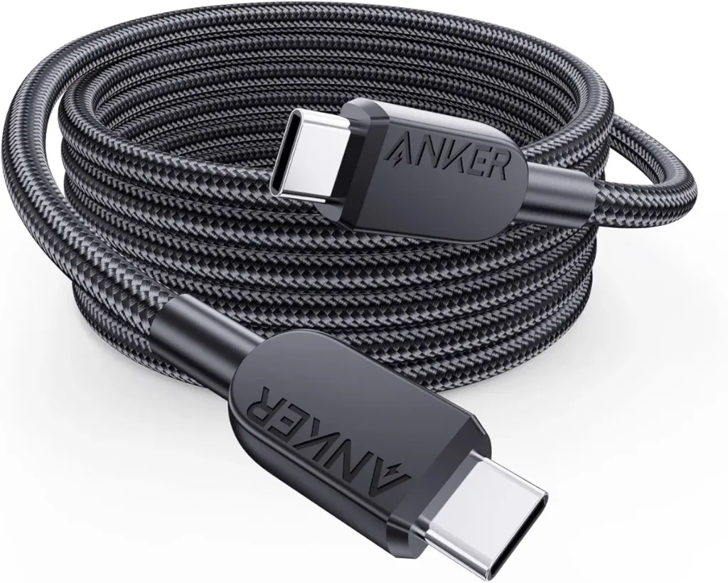CABLE ANKER B8753 USB-C A USB-C 60W CARGA RAPIDA 6FT 1.8M NEGRO
