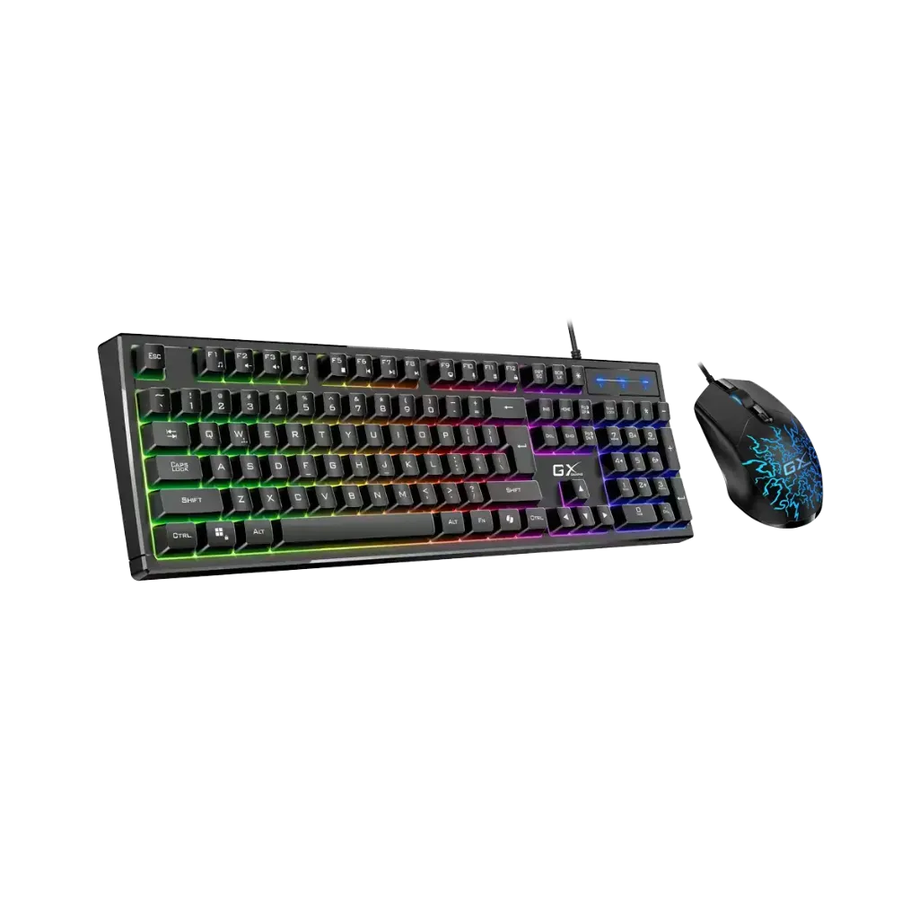 [KM-GX3] TECLADO + MOUSE GENIUS SCORPION KM-GX3 ALAMBRICO 2400 DPI ILUMINACION RGB CONEXION USB