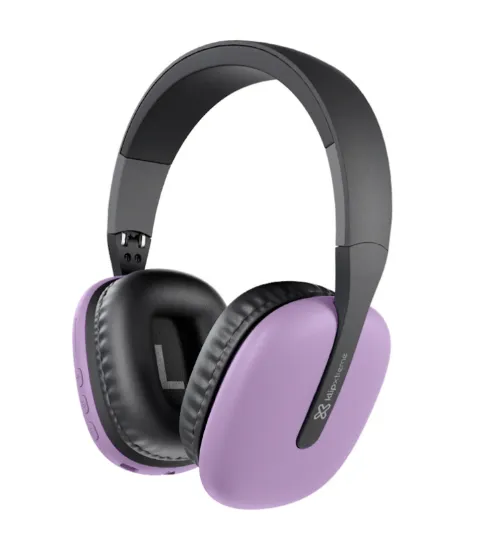 AUDIFONOS + MICROFONO KLIP XTREME ZOUNDTUNE KWH-010PR LILA BLUETOOTH V.5.2 25H REPRODUCCION CONTINUA