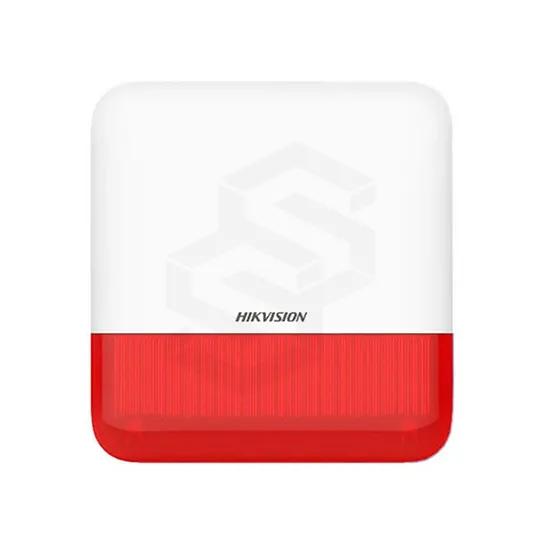 SIRENA INALAMBRICA EXTERIOR CON LUZ ROJA HIKVISION