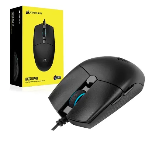 MOUSE CORSAIR KATAR PRO WIRED GAMING ULTRALIGERO USB 12.400DPI