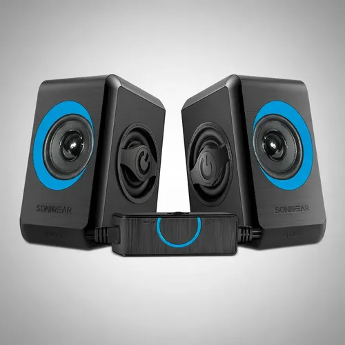 PARLANTE SONIGEAR QUATRO2 TURQUILA SISTEMA MULTIMEDIA 2,0 PARA COMPUTADORAS, ESCRITORIOS Y LAPTOPS