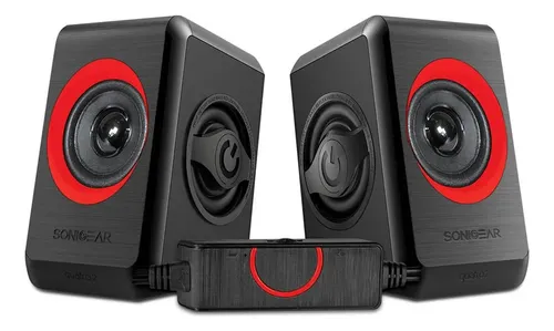 [QUATRO-2-FESTIVE-RED] PARLANTE SONIGEAR QUATRO2 FESTIVE RED SISTEMA MULTIMEDIA 2,0 PARA COMPUTADORAS, ESCRITORIOS Y LAPTOPS ROJOS