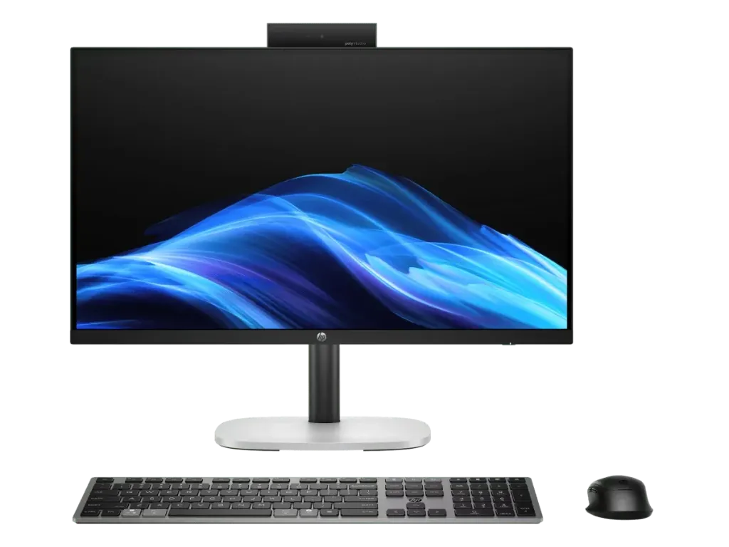 ALL IN ONE HP ProStudio 4 AI G1I 23.8" Intel Core Ultra 5 225 UP 4,9 GHz 16GB RAM DDR5-5600 MT/s  RAM 512GB SSD W11 PRO TECLADO + MOUSE HP ALAMBRICO