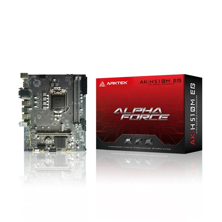 [AK-H510M] MOTHERBOARD ARKTEK AK-H510M LGA 1200 DDR4 10MA Y 11AVA