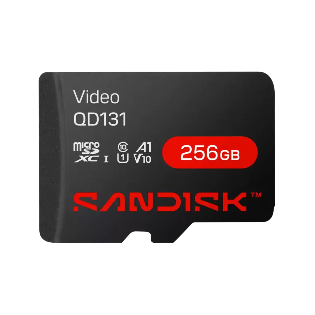 MICRO SDXC 256GB SANDISK VIDEO VD QD131 A1 V10 100MB/s SDA 6.0 UHS-I 25°C to 85°C