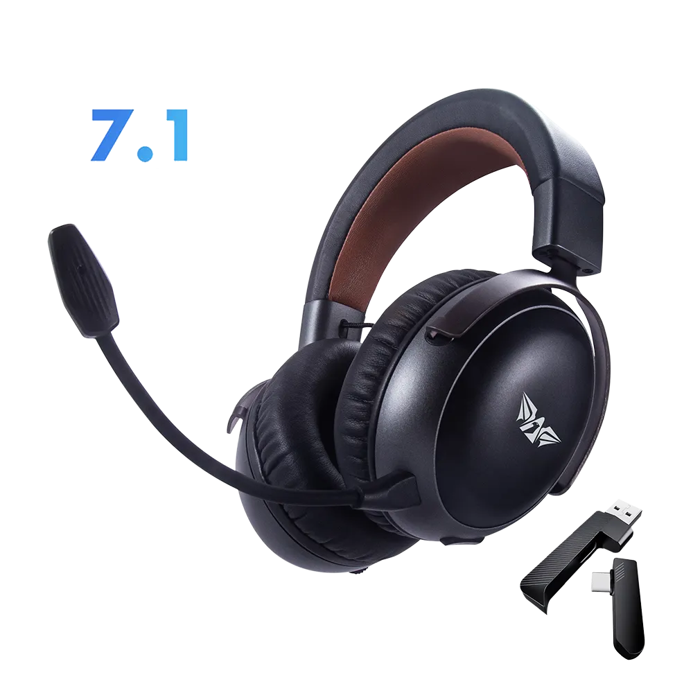 AUDIFONO + MICROFONO ARMAGGEDDON ORION 7 eDSP 7.1 Wireless Gaming Bluetooth 5.4, 2.4GHz USB-A USB-C, 50mm Bass Driver & Detachable Mic 40 HORAS PLAYTIME
