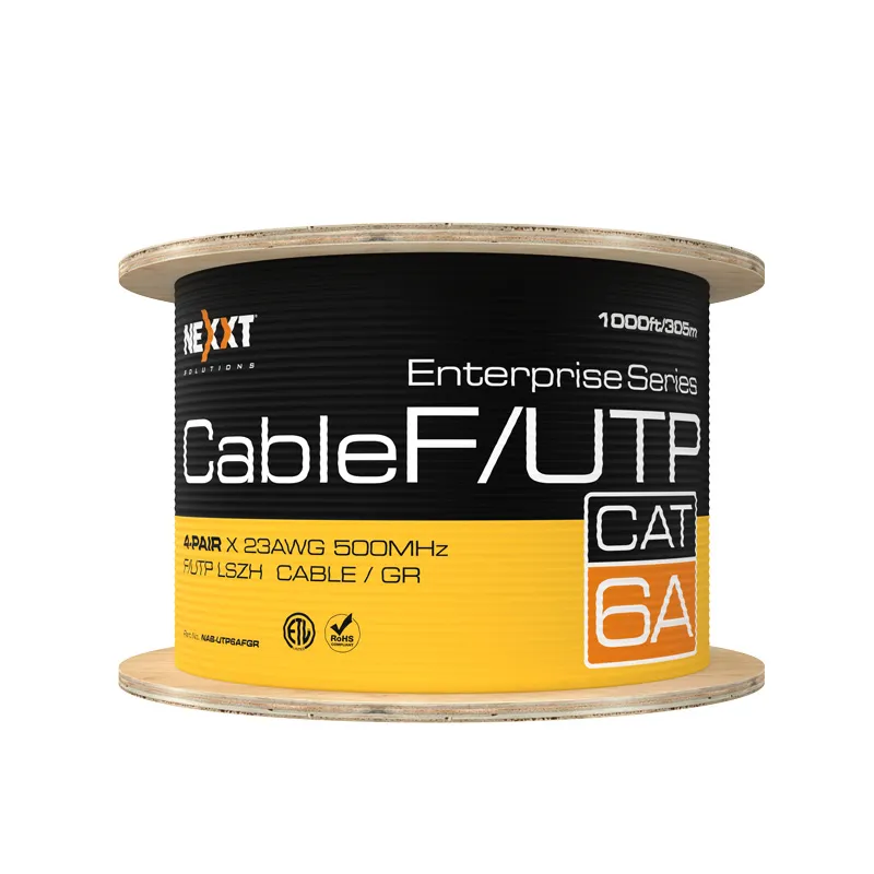 ROLLO DE CABLE NEXXT ENTERPRISE CAT6A F/UTP 4P 23AWG LSZH-3 305M GRIS