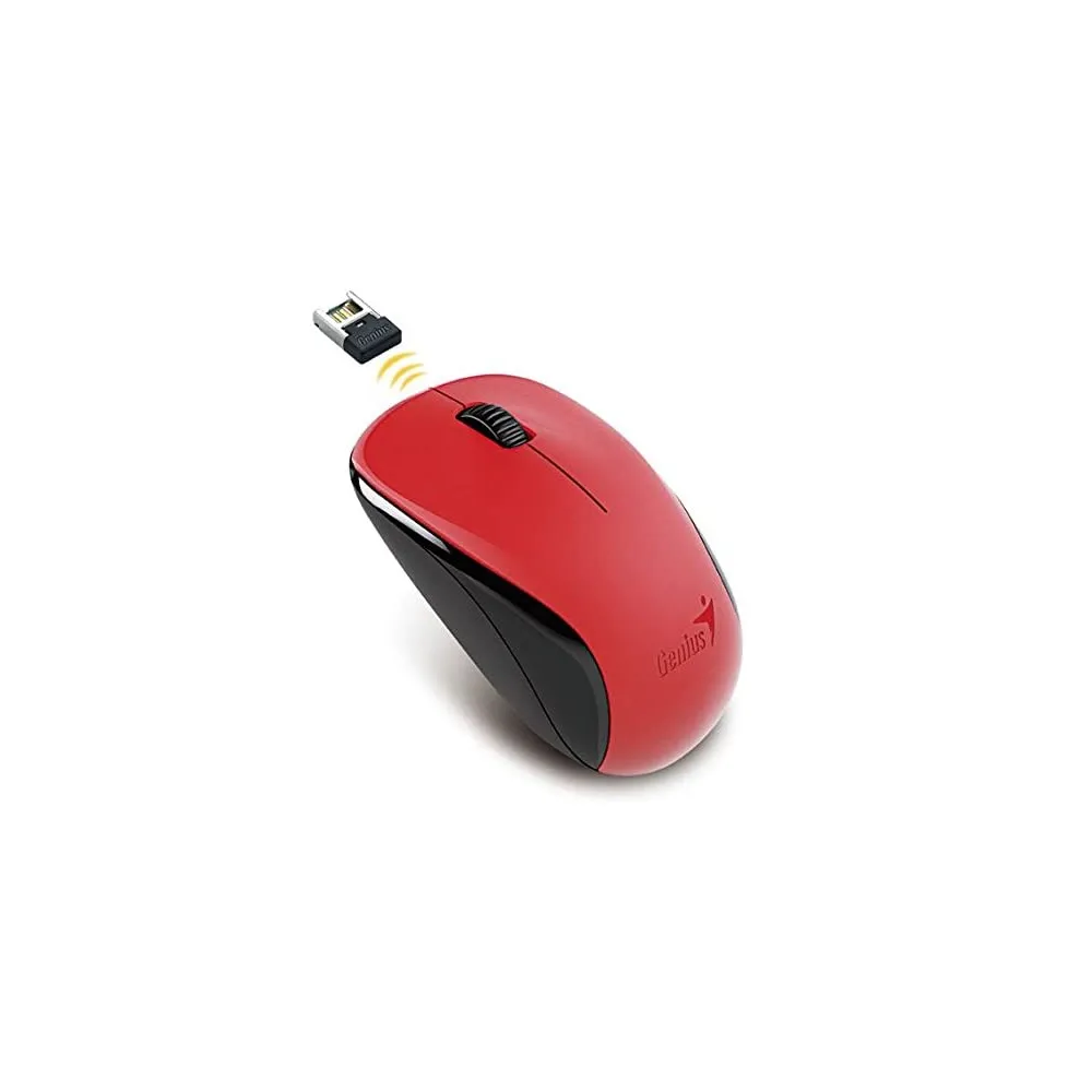 MOUSE GENIUS NX-7000 INALAMBRICO BLUEEYE, 2.4GHZ, PILA AA ROJO