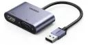 CONVERTIDOR UGREEN DE USB 3.0 A HDMI Y VGA 1080P 60HZ 15CM