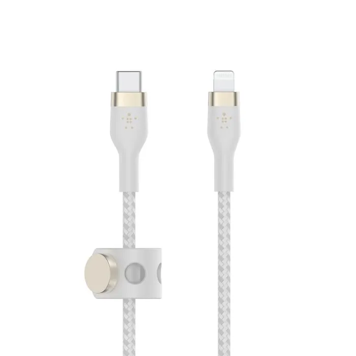 CABLE BELKIN LIGHTNING A USB-C 3M BLANCO TRENZADO