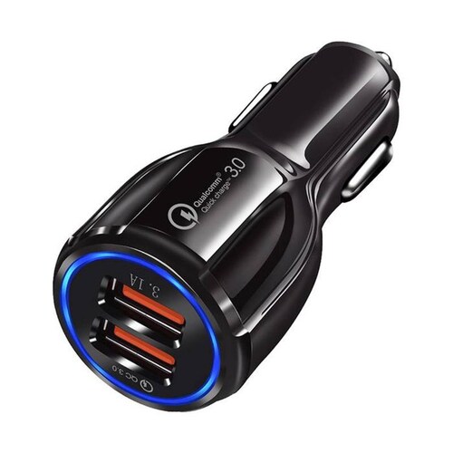 [MXDUL-002-13] CARGADOR QUALCOMM PARA CARRO MXDUL-002-13 / 2 USB 3.1A