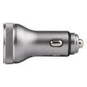 CARGADOR PARA CARRO SALIDA 36W/ DOBLE CARGA USB-C Y USB 5V 3AM/9V 2AM/12V 1.5AM 