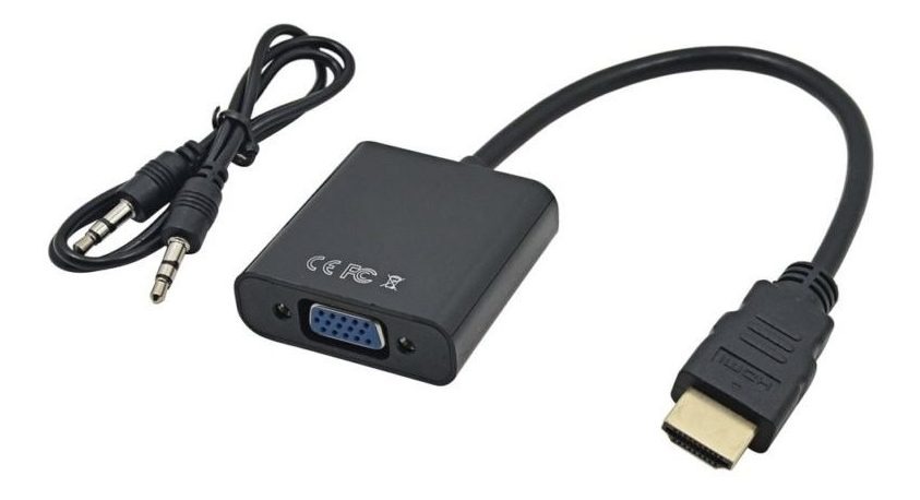 ADAPTADOR HDMI A VGA CON AUDIO