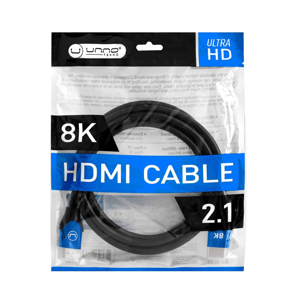 [CB4110BK] CABLE UNNO HDMI A HDMI 3M