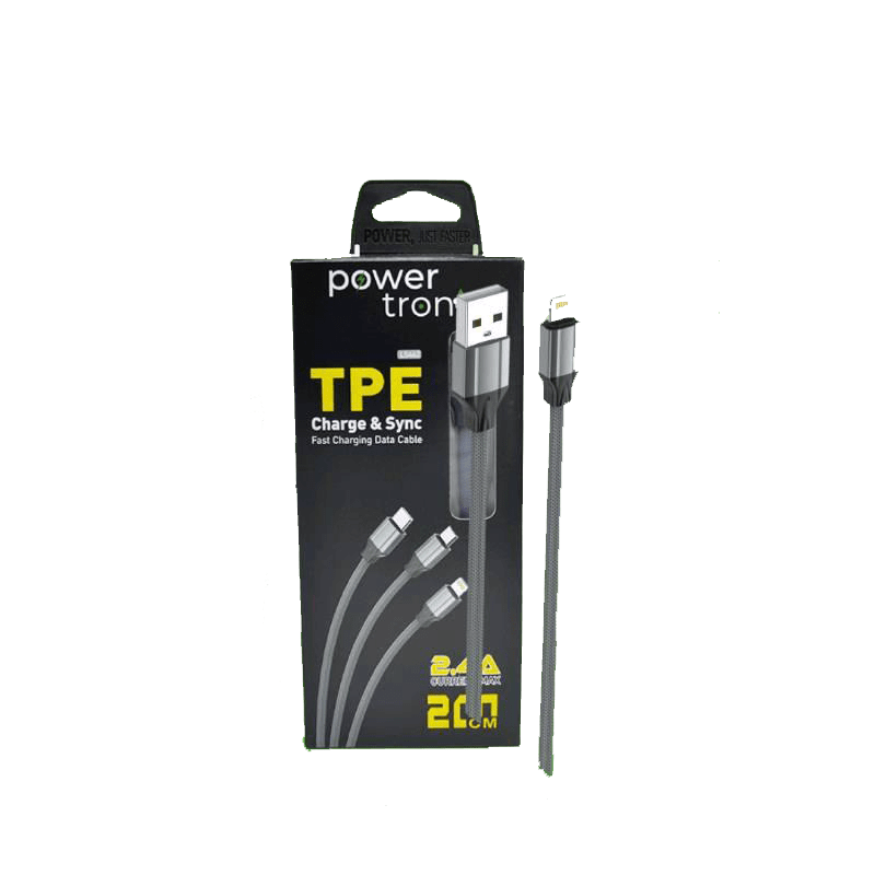 CABLE IPHONE LIGHTNING A USB POWER TRONIC