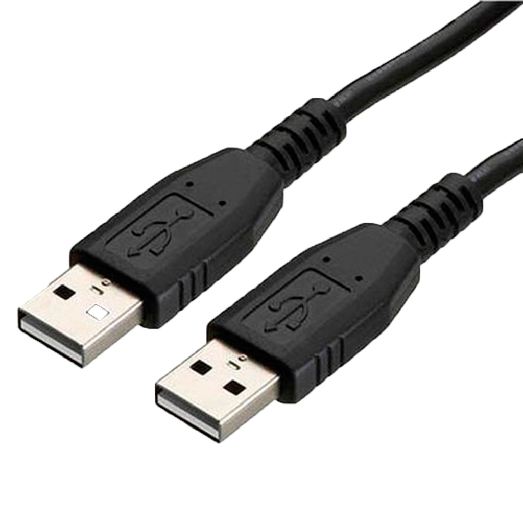 CABLE USB MACHO A USB MACHO 1M NEGRO