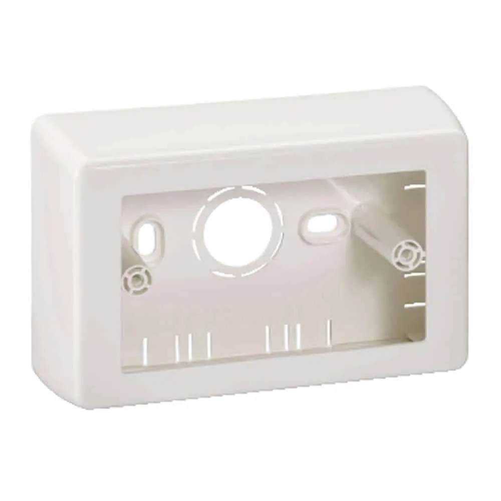 [DE-CJD40] CAJA RECTANGULAR SOBREPUESTA DEXSON DXN5011S 40MM BLANCA