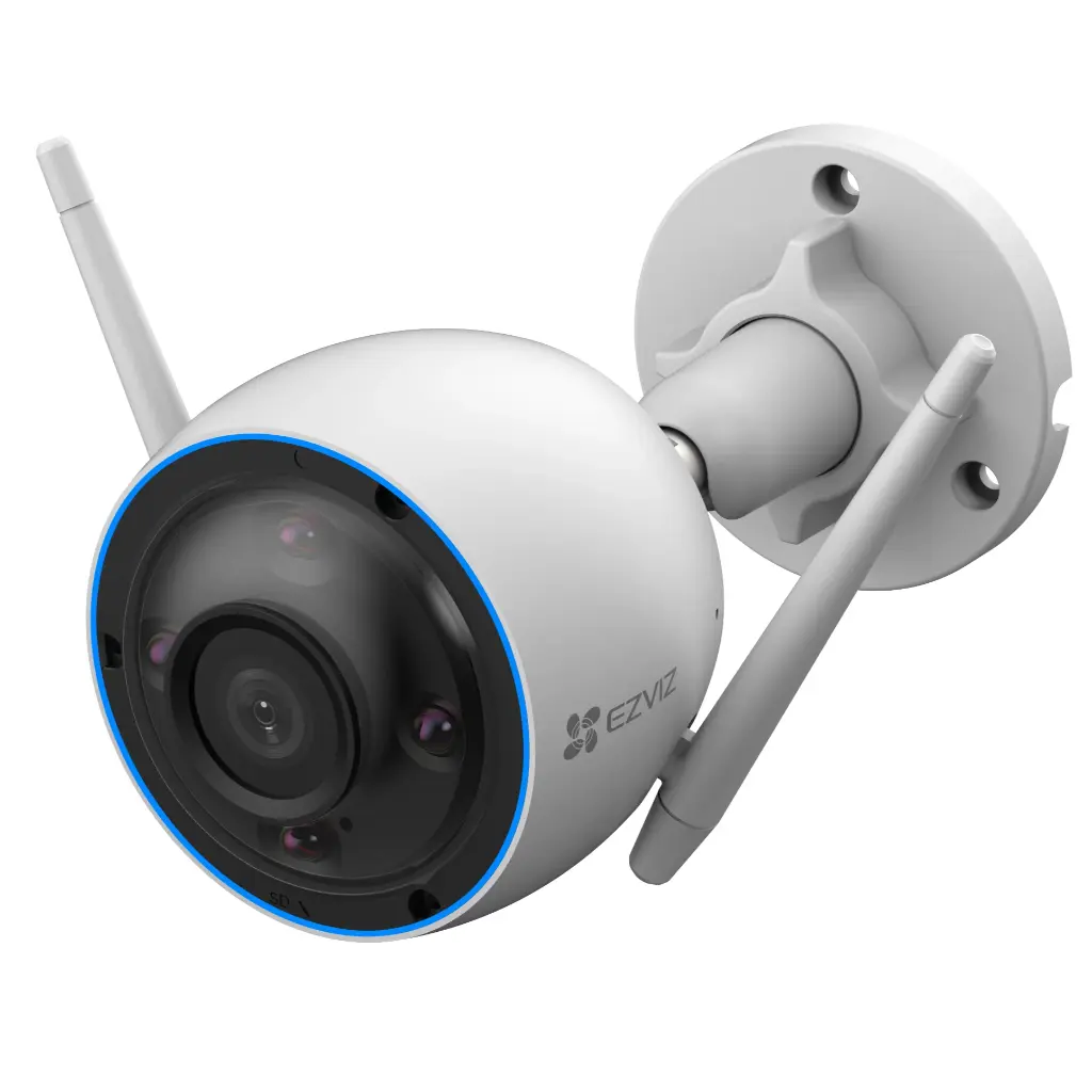 CAMARA DE SEGURIDAD EZVIZ  IP H3 CS-H3-R100-1H3WKFL 2K 3MP/ H.265 /EXTERIOR IP67/ DETECCION DE PERSONAS Y VEHICULOS CON IA/VISION NOCTURNA A COLOR/ DEFENSA ACTIVA LUZ
