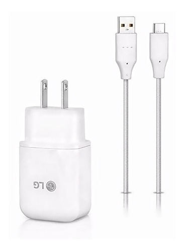 CARGADOR + CABLE LG V8 ORIGINAL NEGRO