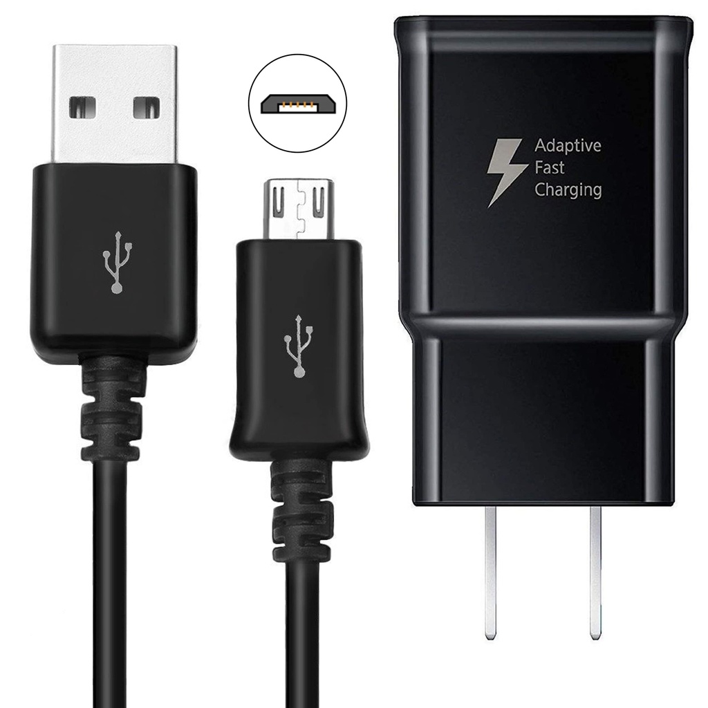 CARGADOR + CABLE SAMSUNG USB V8 NEGRO ORIGINAL