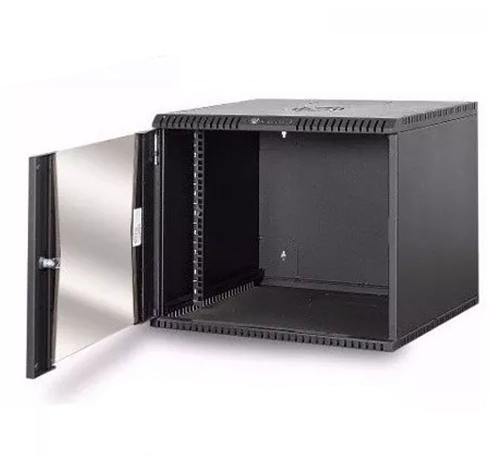 GABINETE RACK CERRADO BEAUCOUP 9U SKU: I-1071-N COLOR NEGRO