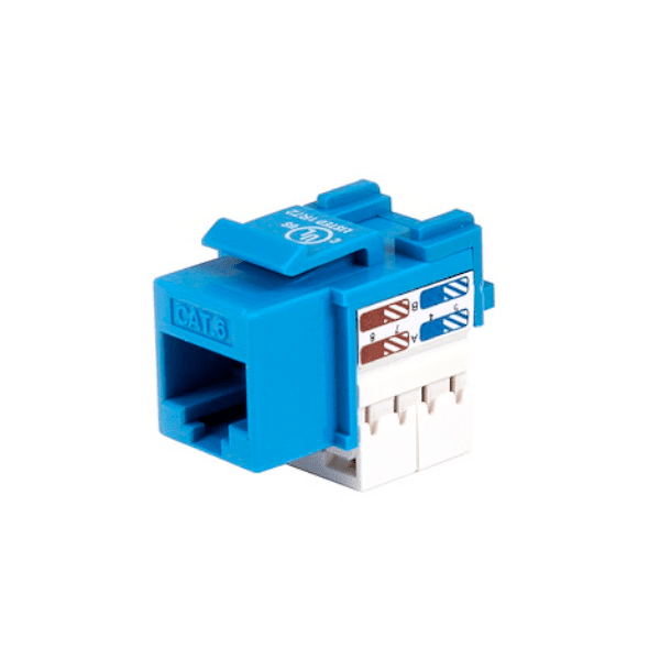 JACK QPCOM QP-KJ28C6BL KEYSTONE SERIE 28 CAT6 AZUL