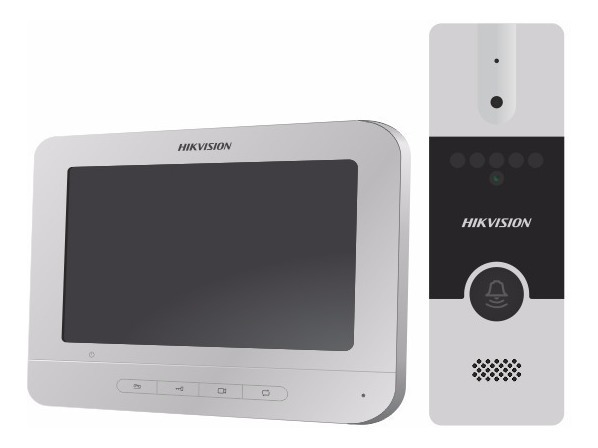 [DS-KIS202T] KIT DE VIDEO PORTERO DS-KIS202T ANALOGO ESTACION DE PUERTA CON CAMARA ESTENOPEICA 720P  DS-KB2411-IM + PANTALLA DS-KH2220 / MICROFONO  Y ALTAVOZ