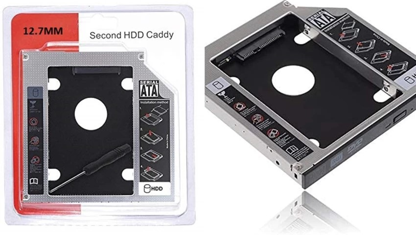 LECTOR PARA SEGUNDO DISCO DURO SATA HDD CADDY 12.7MM