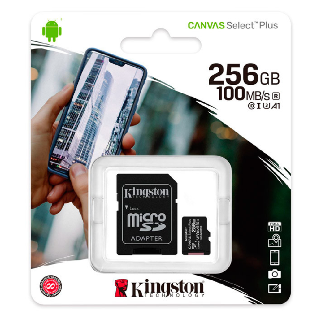 MICRO SD KINGSTON 256GB CLASE 10 
