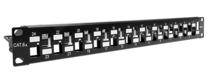 PACH PANEL NEXXT CAT6E 24 PUERTOS PARA SFTP KEYS JACK SKU: AW192NXT01