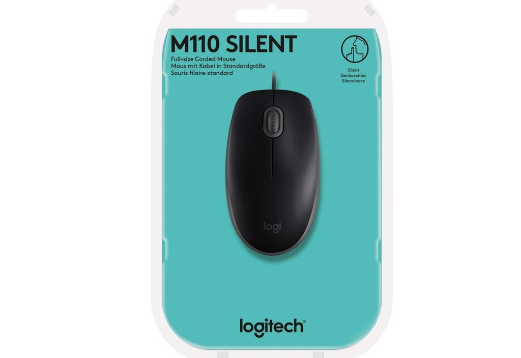 MOUSE LOGITECH M110 SILENT USB AZUL