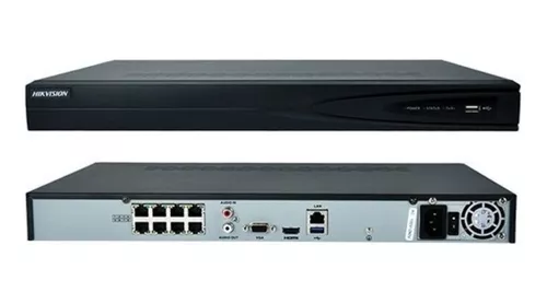 NVR HIKVISION DS-7608NI-Q1/8P  8 CANALES CAPACIDAD 40MB 8 PUERTOS POE BANDEJA 1HDD
