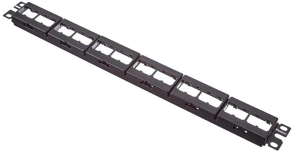 PATCH PANEL MODULAR 24 PUERTOS CON ETIQUETA