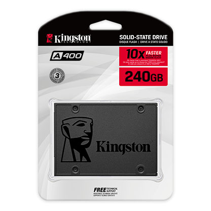 [SA400S37/240] DISCO DE ESTADO SOLIDO KINGSTON 240GB A400 SA400S37/240G SATA 3 2.5"