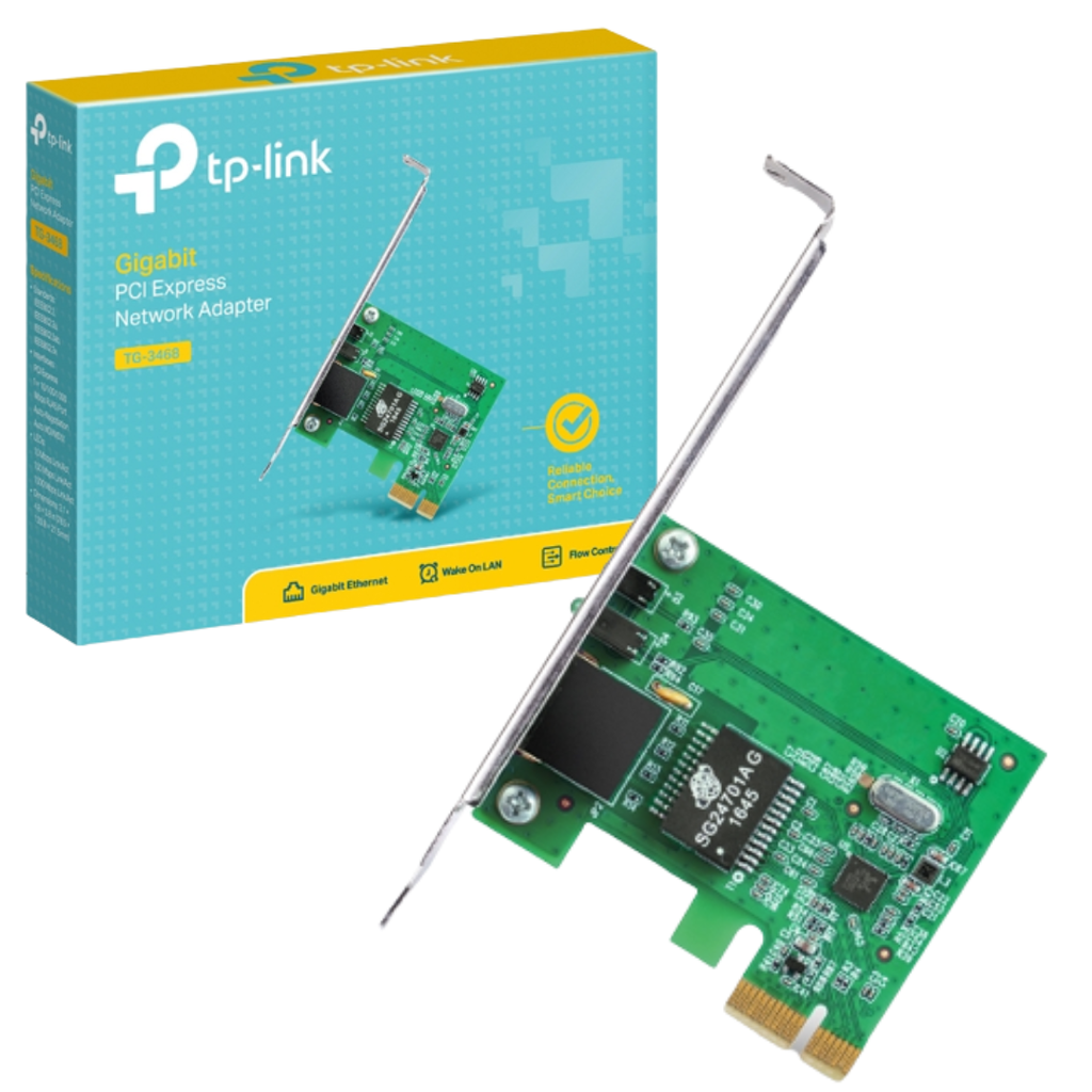 TARJETA DE RED TP-LINK TG-3468 PCI EXPRESS 1X 10/100/1000 ALAMBRICA