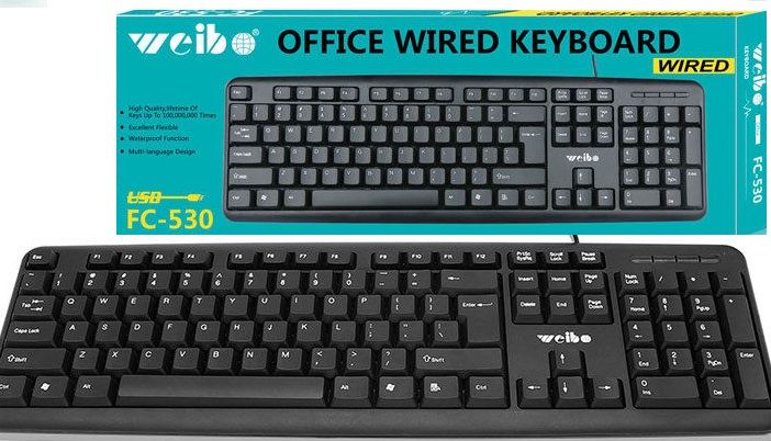 [6972543655303] TECLADO USB FC-530 ECONOMICO
