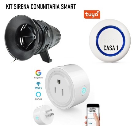 COMBO ALARMA COMUNITARIA SMART TUYA