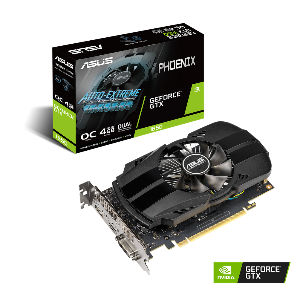 TARJETA DE VIDEO ASUS DUAL GEFORCE GTX-1650 4GB GDDR6 EVO IP5X