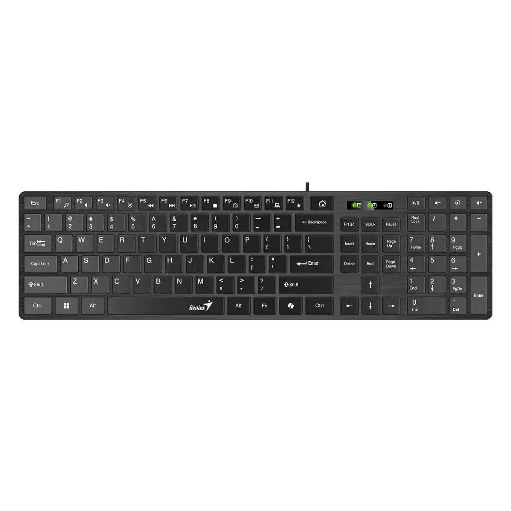 TECLADO GENIUS SLIMSTAR 126 USB NEGRO