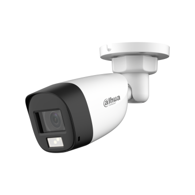 CAMARA DE SEGURIDAD DAHUA  BULLET HDCVI DH-HAC-HFW1500CLN-IL-A 5MP/LENTE 2.8MM/Built in Mic/IR 20M/ILUMINACION DUAL/IP67