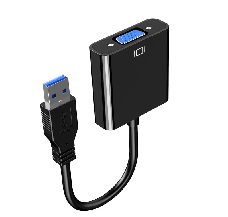 CONVERTIDOR EVL USB-A MACHO 3.0 A VGA HEMBRA