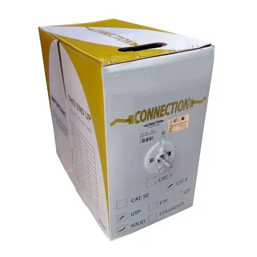 CABLE UTP CAT6 100% BARE COPPER TESTED UP YO 650MHz CABLE 1 MTS INTERIOR 