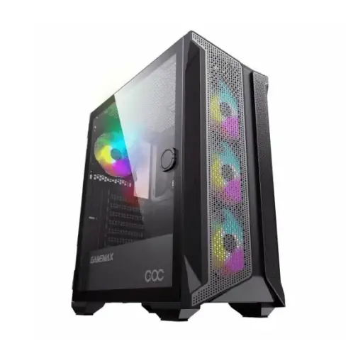 CASE GAMEMAX BRUFEN C1 TIPO E-ATX VIDRIO TEMPLADO LATERAL IZQUIERDO/ VENTILADORES ARGB  3*120MM FRONTAL/ 1*120MM TRASERO+1*140MM VENTILADOR TURBO