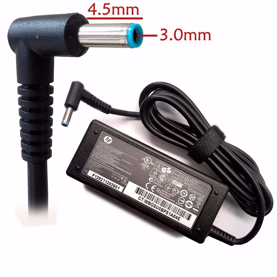 CARGADOR PARA LAPTOP HP PUNTA AZUL 19.5V-3.33A 4.5-3.0 65W ORIGINAL