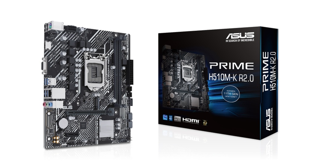 [H510M-K] MAINBOARD ASUS PRIME H510M-K R2.0 DDR4 LGA1200 10MA 11VA M.2 mATX