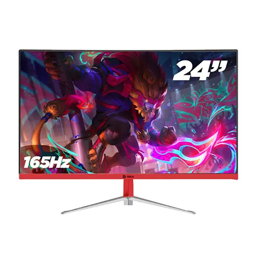 MONITOR TEROS TE-2471G 24" FHD 1920X1080/ 165HZ / 2MS / CURVO / DISPLAY PORT-HDMI