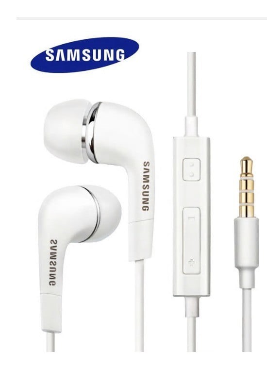 AUDIFONOS + MICROFONO SAMSUNG PLUG 3.5 ORIGINAL (Blanco)