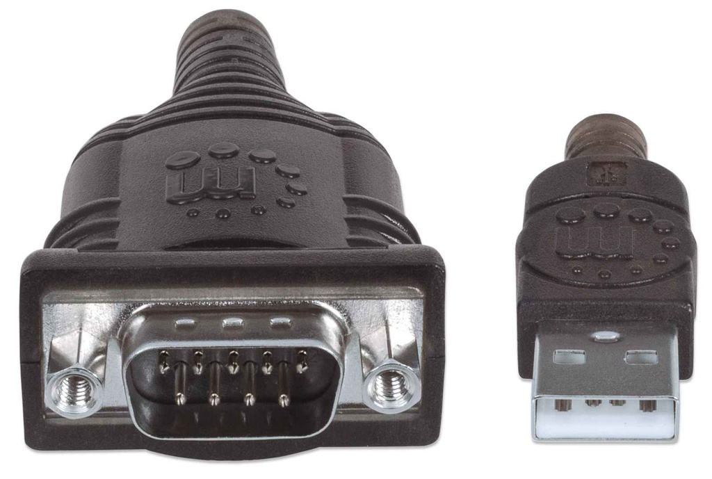 CABLE CONVERTIDOR MANHATTAN USB 2.0 A SERIAL/RS232/COM/DB9 45 CM SKU:205146