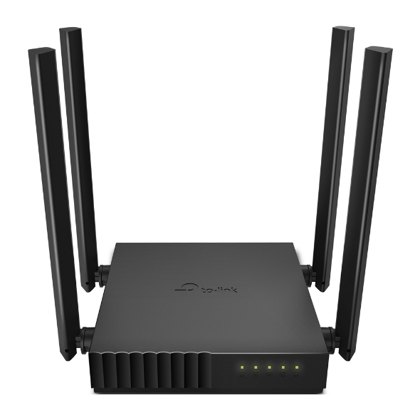 ROUTER TP-LINK 4 ANTENAS ARCHER C50 INALAMBRICO AC1200 DUAL BAND 867 MBPS 5GHZ+ 400 MBPS 2.4 GHZ MU-MIMO